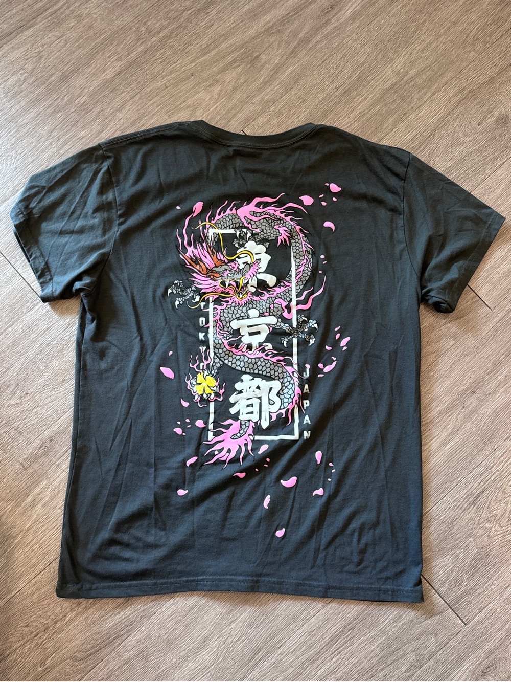 Fresh Laundry Pink and Gray Dragon T-Shirt